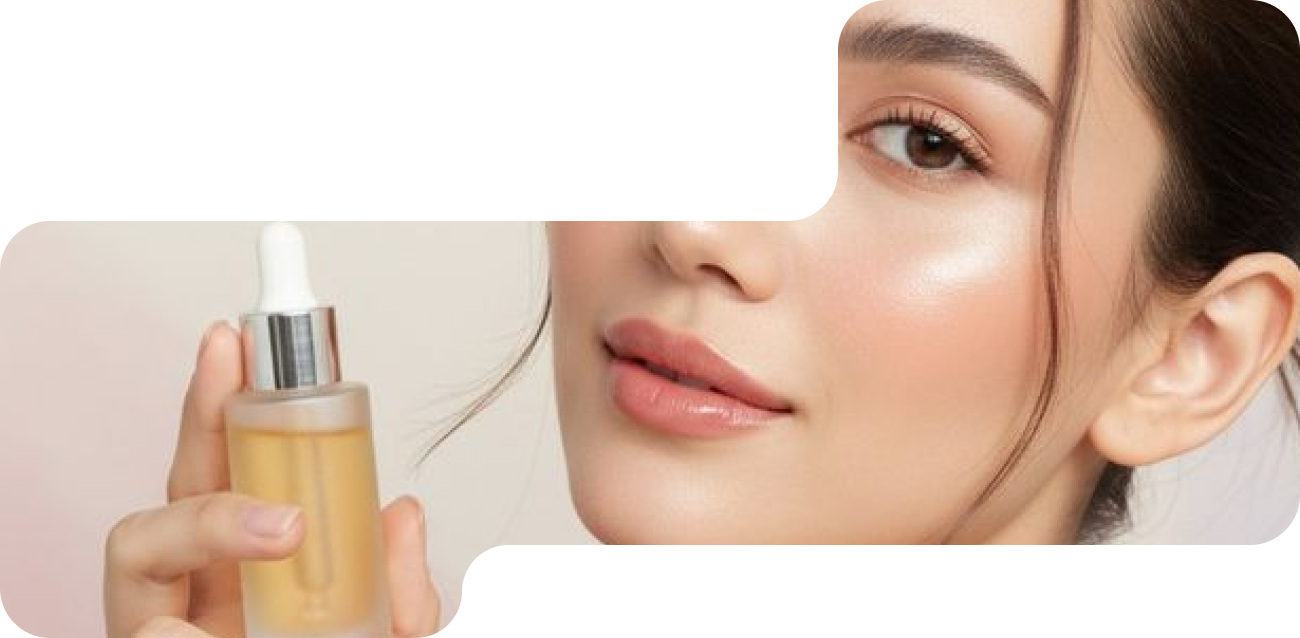 Skincare model